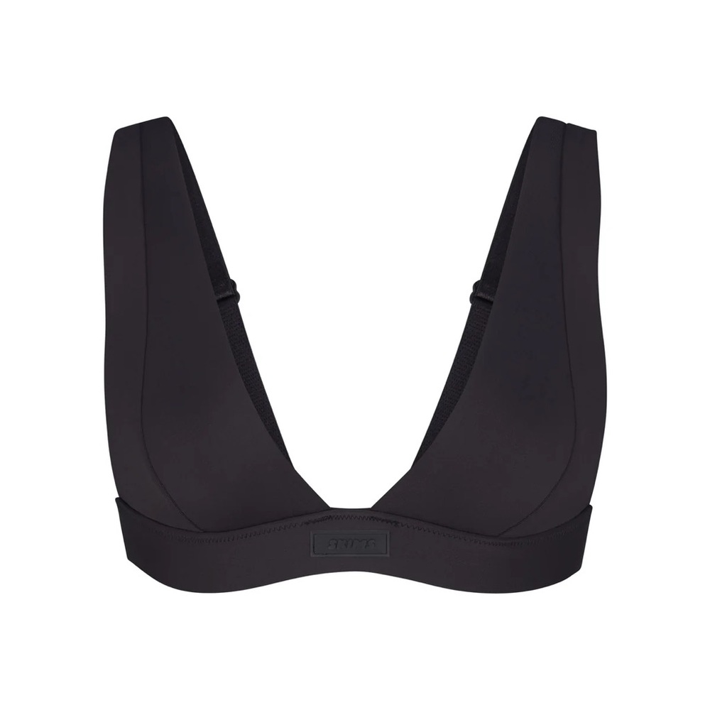 SKIMS Signature Swim Plunge Bikini Top